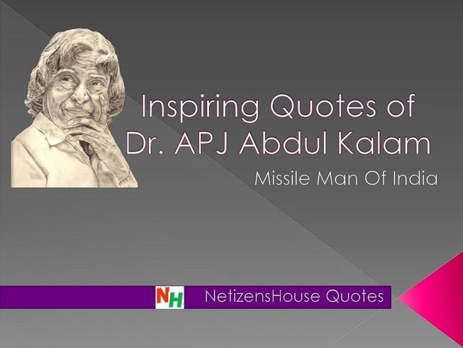 APJ Abdul Kalam Most Inspiring Quotes